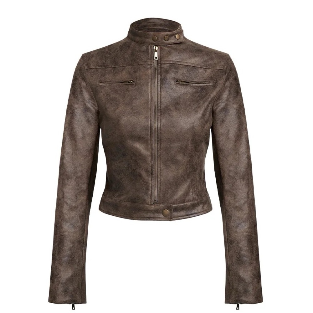 Lioness Bella Faux Leather Moto Jacket